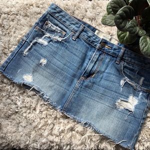 Abercrombie and Fitch short jean skirt.
